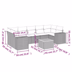 VidaXL 3257689 ensemble de meubles de jardin