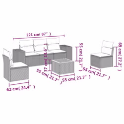 VidaXL 3257719 ensemble de meubles de jardin
