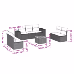 VidaXL 3257728 ensemble de meubles de jardin