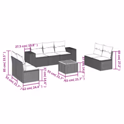 VidaXL 3257732 ensemble de meubles de jardin
