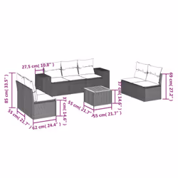 VidaXL 3257733 ensemble de meubles de jardin