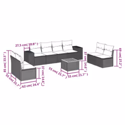 VidaXL 3257735 ensemble de meubles de jardin