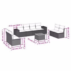 VidaXL 3257736 ensemble de meubles de jardin