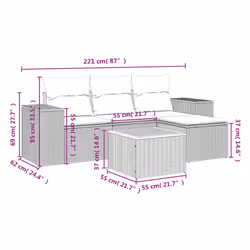 VidaXL 3257742 ensemble de meubles de jardin