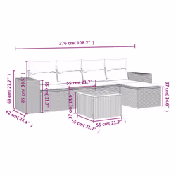 VidaXL 3257750 ensemble de meubles de jardin