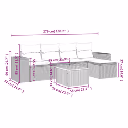 VidaXL 3257753 ensemble de meubles de jardin