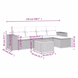 VidaXL 3257754 ensemble de meubles de jardin