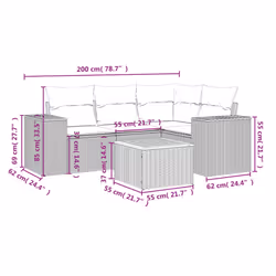 VidaXL 3257760 ensemble de meubles de jardin