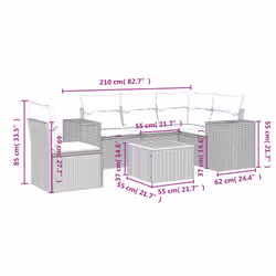 VidaXL 3257766 ensemble de meubles de jardin