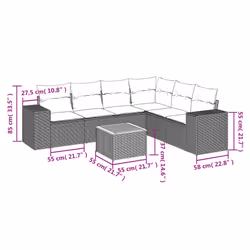 VidaXL 3257791 ensemble de meubles de jardin