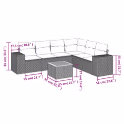 VidaXL 3257801 ensemble de meubles de jardin