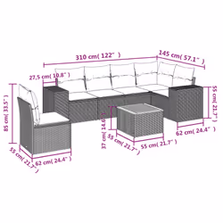 VidaXL 3257803 ensemble de meubles de jardin