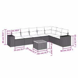 VidaXL 3257806 ensemble de meubles de jardin