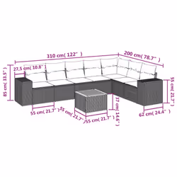 VidaXL 3257810 ensemble de meubles de jardin