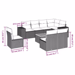 VidaXL 3257816 ensemble de meubles de jardin