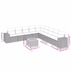 VidaXL 3257820 ensemble de meubles de jardin