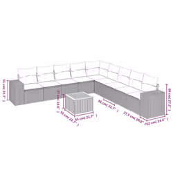 VidaXL 3257824 ensemble de meubles de jardin