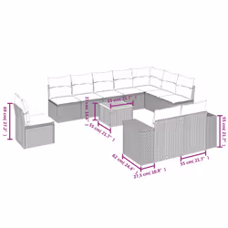 VidaXL 3257827 ensemble de meubles de jardin