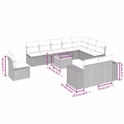 VidaXL 3257830 ensemble de meubles de jardin
