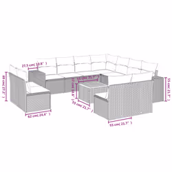 VidaXL 3257837 ensemble de meubles de jardin