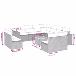 VidaXL 3257838 ensemble de meubles de jardin