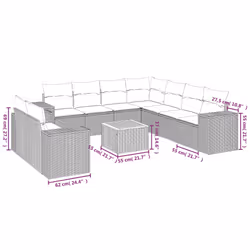 VidaXL 3257844 ensemble de meubles de jardin