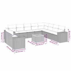 VidaXL 3257852 ensemble de meubles de jardin