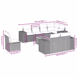 VidaXL 3257872 ensemble de meubles de jardin