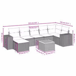 VidaXL 3257882 ensemble de meubles de jardin