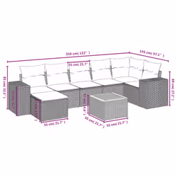 VidaXL 3257886 ensemble de meubles de jardin