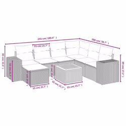 VidaXL 3257890 ensemble de meubles de jardin