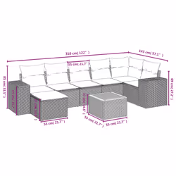 VidaXL 3257893 ensemble de meubles de jardin