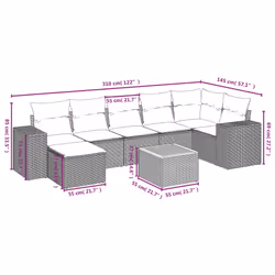 VidaXL 3257894 ensemble de meubles de jardin