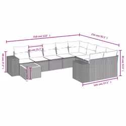 VidaXL 3257924 ensemble de meubles de jardin