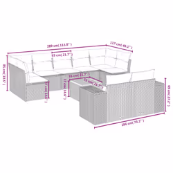VidaXL 3257928 ensemble de meubles de jardin