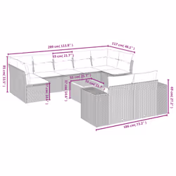 VidaXL 3257932 ensemble de meubles de jardin