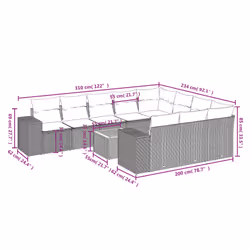 VidaXL 3257952 ensemble de meubles de jardin