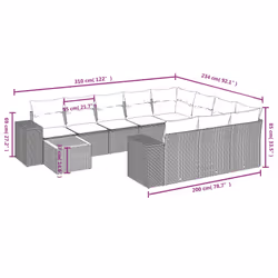 VidaXL 3257967 ensemble de meubles de jardin