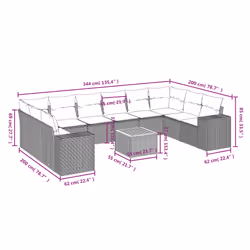 VidaXL 3257969 ensemble de meubles de jardin