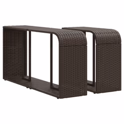 VidaXL 3261293 banc de jardin Rotin, Acier - Vue supplémentaire 8