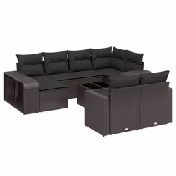 VidaXL 3261295, Noir, Rotin, Acier, 110 kg, Adultes et enfants, 550 mm, 550 mm