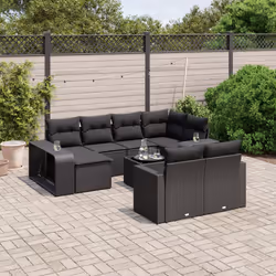 VidaXL 3261295 banc de jardin Rotin, Acier