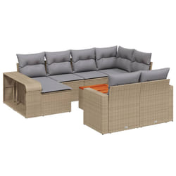 VidaXL 3261309 banc de jardin Rotin, Acier