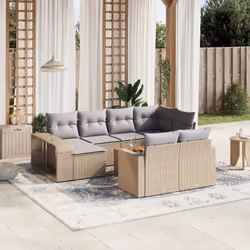 VidaXL 3261309 banc de jardin Rotin, Acier - Vue supplémentaire 2