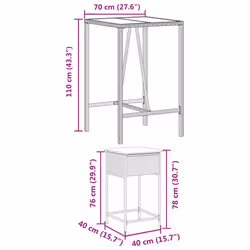 VidaXL 3261458 ensemble de meubles de jardin - Vue supplémentaire 8