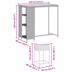 VidaXL 3261494 ensemble de meubles de jardin - Vue supplémentaire 8