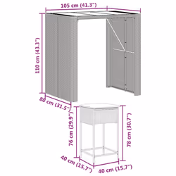 VidaXL 3261508 ensemble de meubles de jardin - Vue supplémentaire 8
