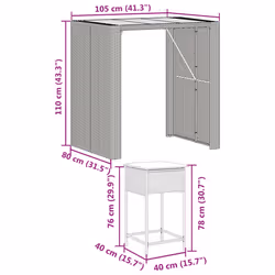 VidaXL 3261516 ensemble de meubles de jardin - Vue supplémentaire 8