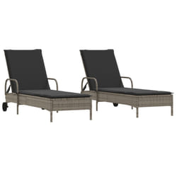 VidaXL 3261436 chaise d'extérieur Terrace Siège rembourré Polyuréthane, Acier Gris