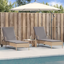 VidaXL 3261437 chaise d'extérieur Terrace Siège rembourré Polyuréthane, Acier Gris
